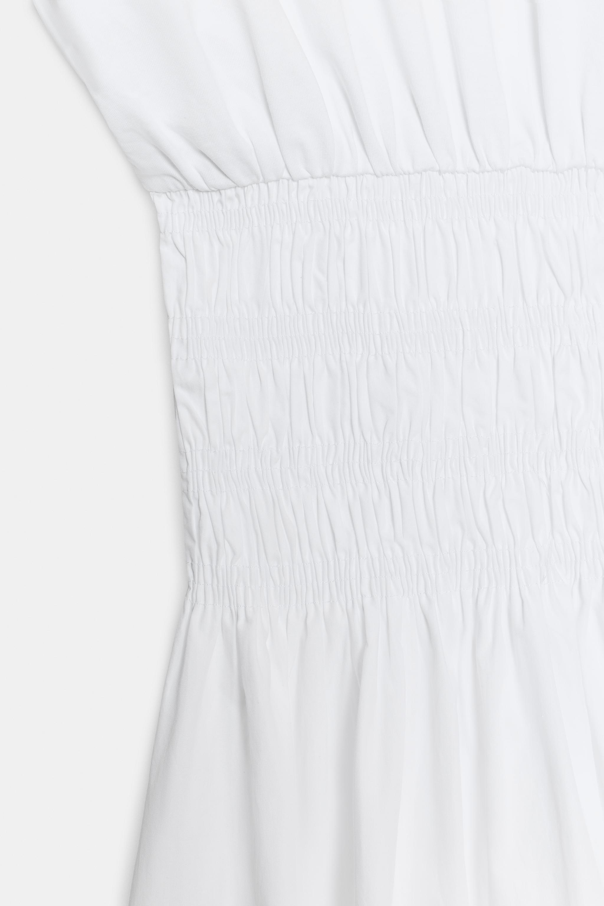 COMBINATION POPLIN DRESS